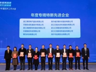 虎年開新篇！芯能科技榮獲浙江省“專精特新”中小企業、區（街）慈善之星先進單位